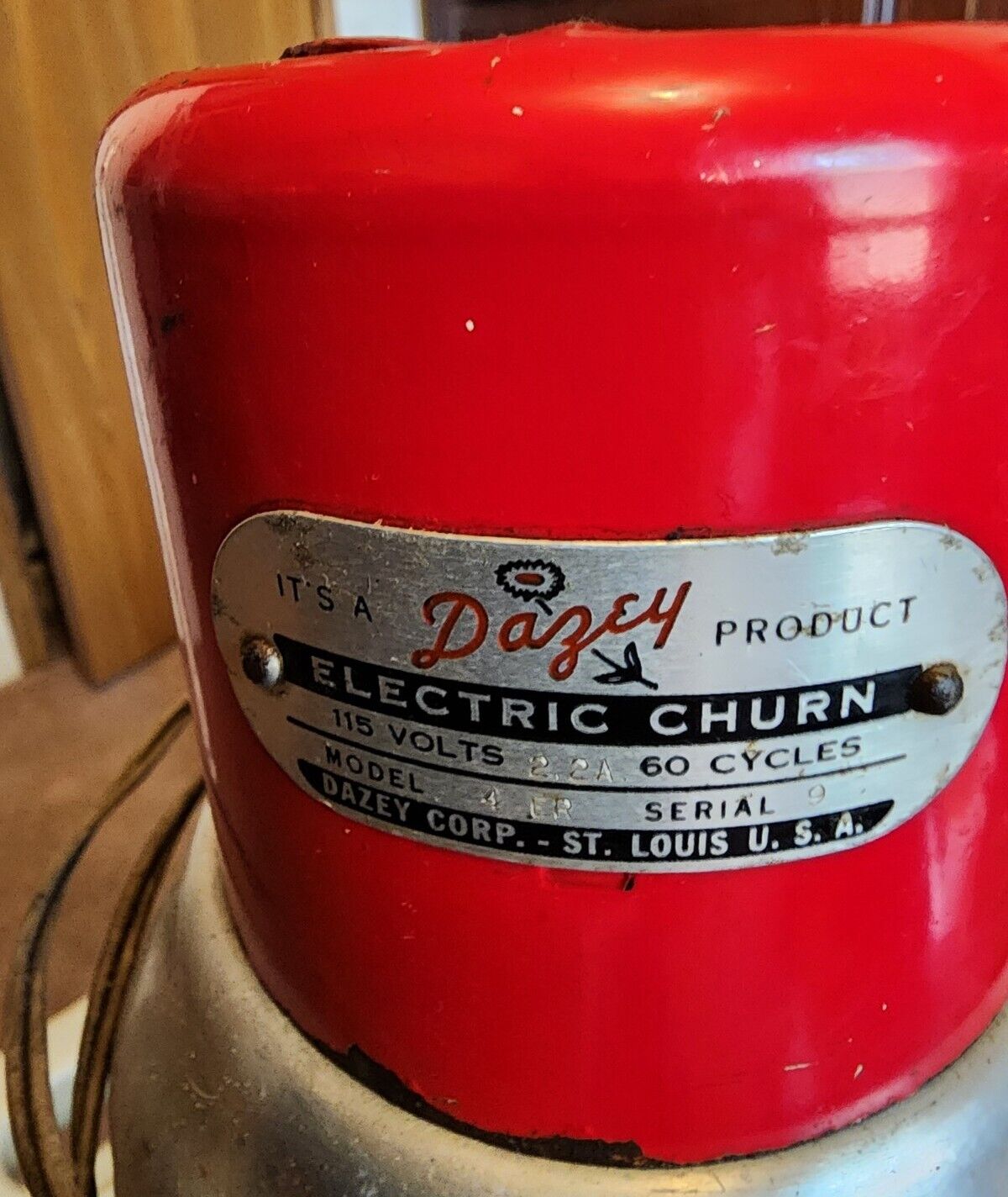 Vintage Orginal Dazey Electric Butter Churn Great Condition