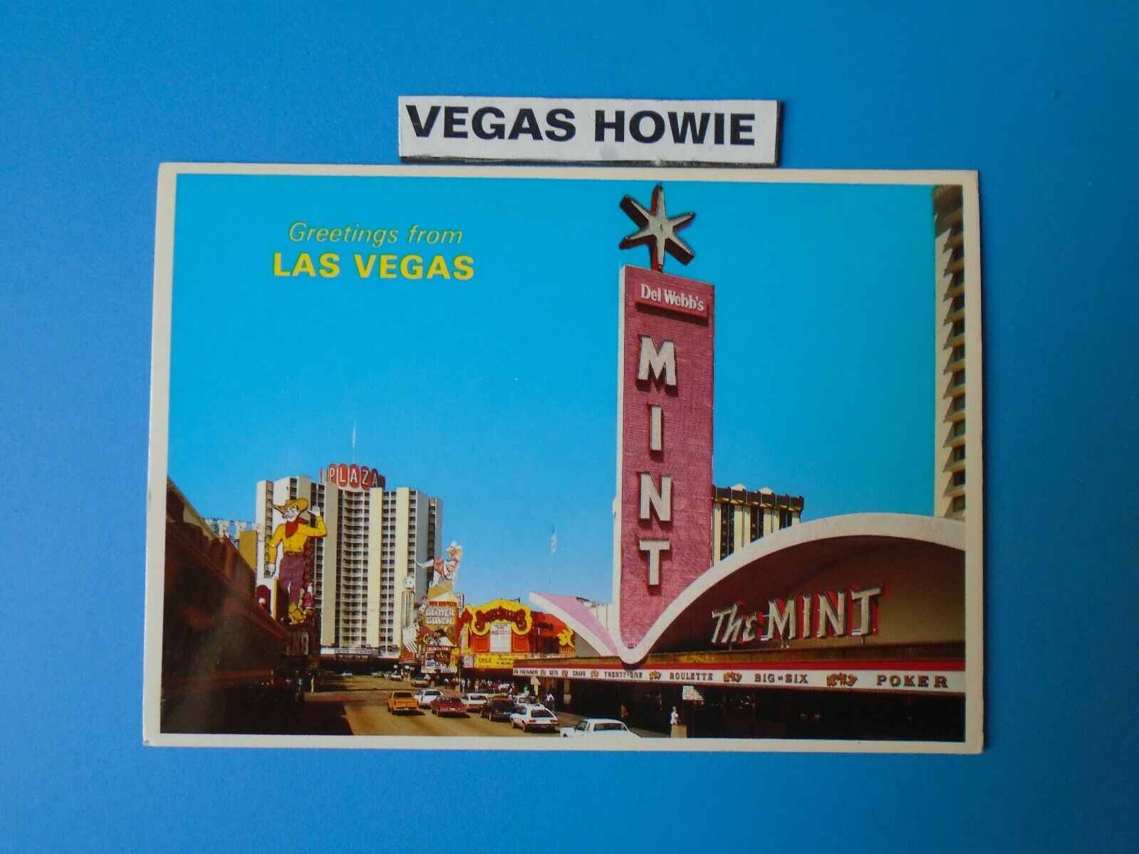 VEGAS HOWIE 1 FREMONT ST. PLAZA MINT VIC HOWDY VINTAGE EARLY AERIAL OLD VIEW