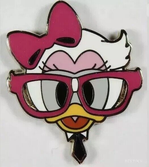 Disney Pin 90181 Nerds Rock Head Collection Nerd Glasses Daisy Duck