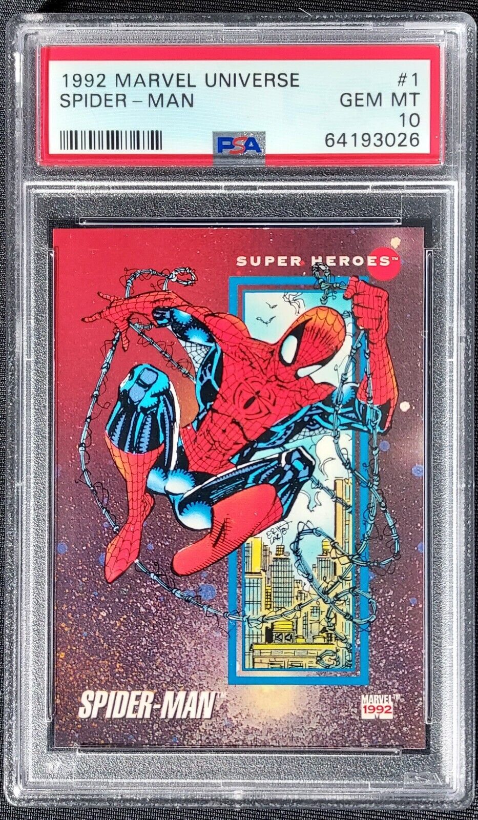 1992 Marvel Impel Spider-Man PSA 10 🔥 Rare 🔥