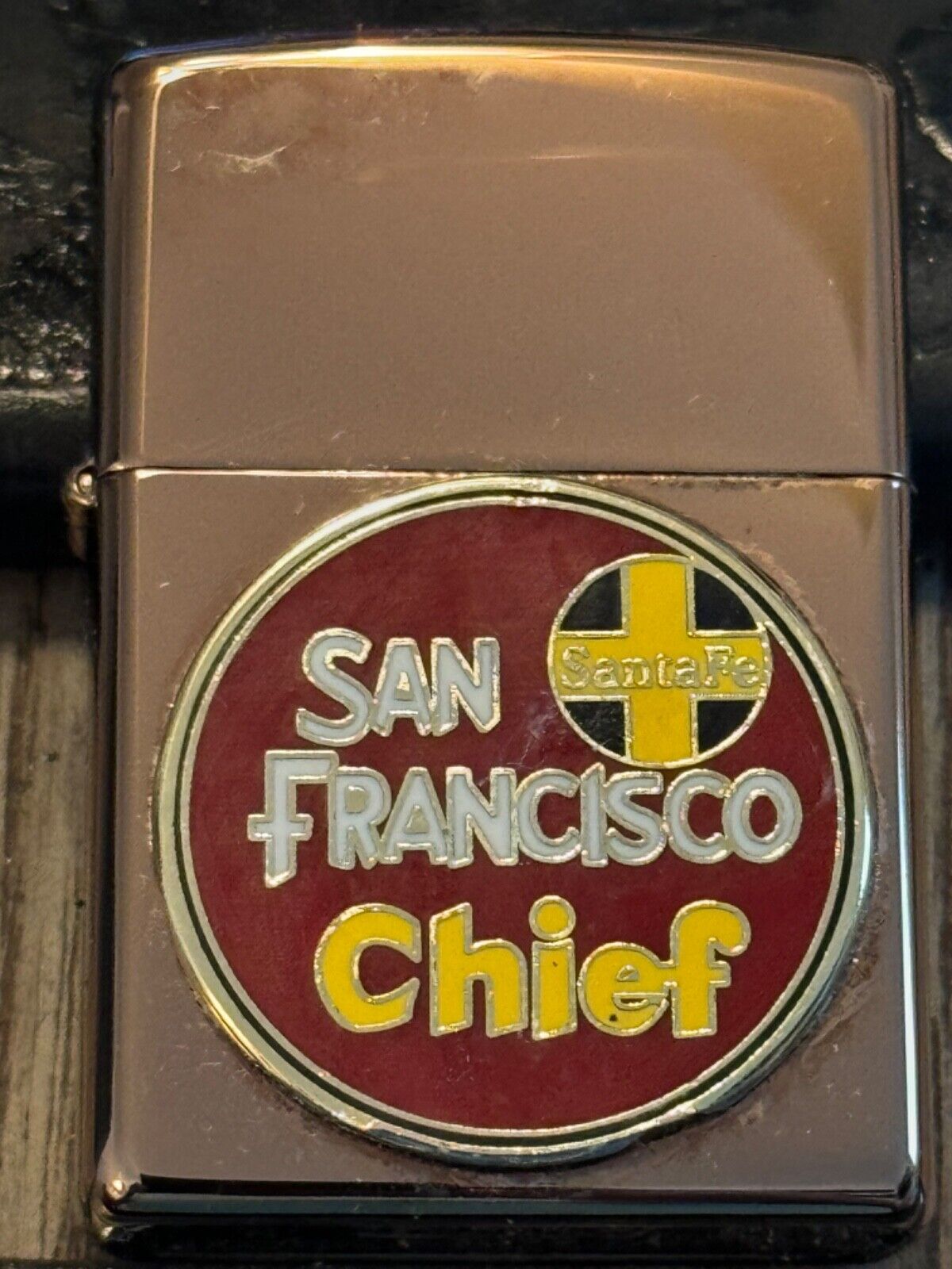 Zippo Lighter San Francisco Chief Santa Fe Railroad