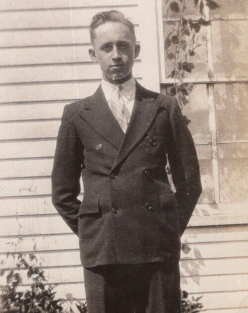 5M Photograph Handsome Man 1930's Suit Tie Portrait 