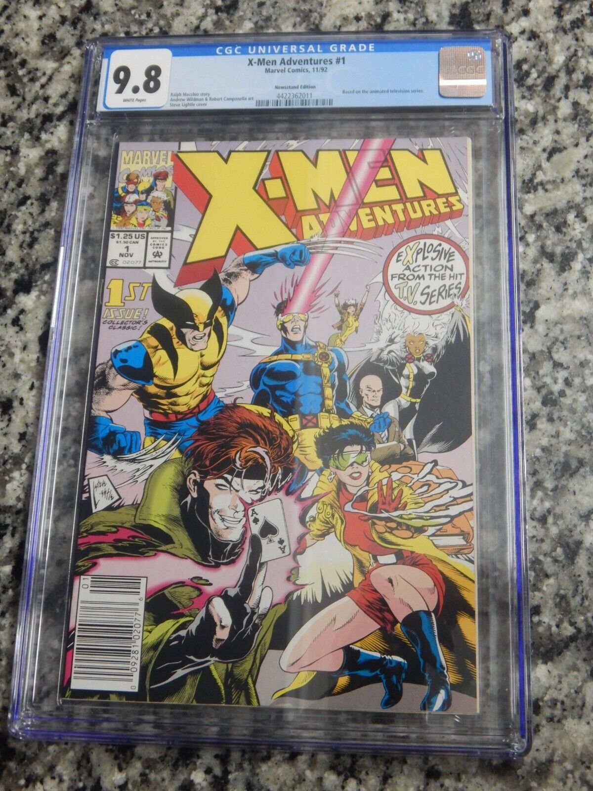 X-Men Adventures # 1 1992 Newsstand CGC 9.8 White Pages