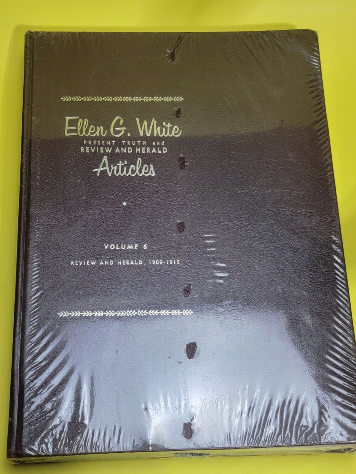 Antique Book - Ellen G White Present Truth and Review and Herald Articles Vol 6 