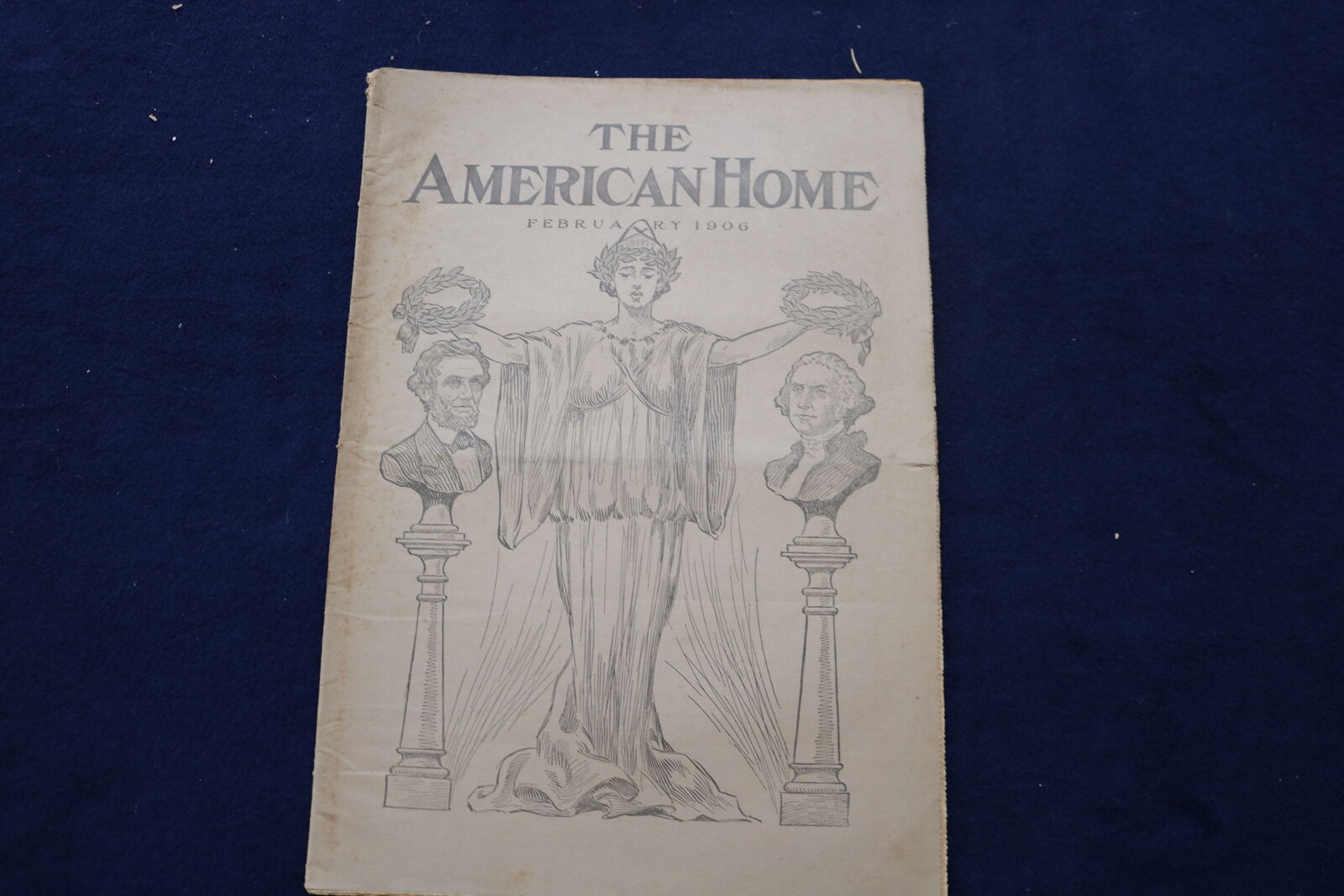 1906 FEBRUARY THE AMERICAN HOME NEWSPAPER - NICE ILLUSTRATED COVER - NP 8683
