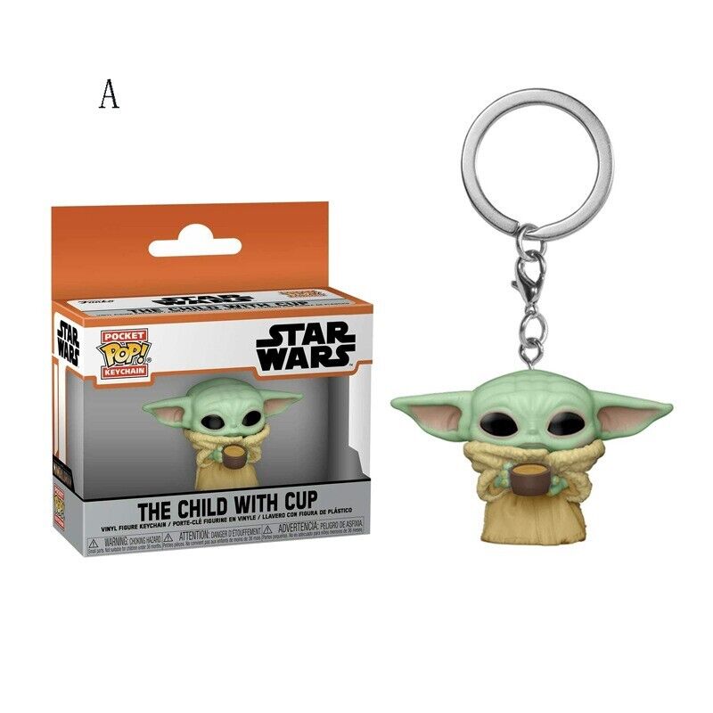 Funko Pop Baby Yoda the Child Grogu Star Wars Action Figure Keychain Toys