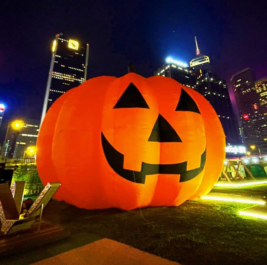 GIANT 26FT HALLOWEEN INFLATABLE PUMPKIN with 750W Waterproof Air Blower