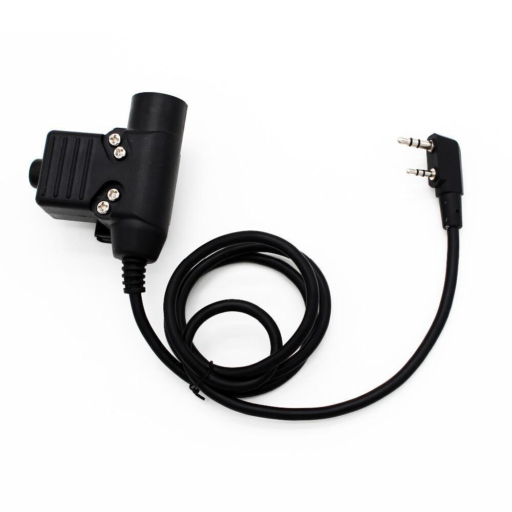 Durable Replacement U94 PTT Adapter for kenwood headset Plug