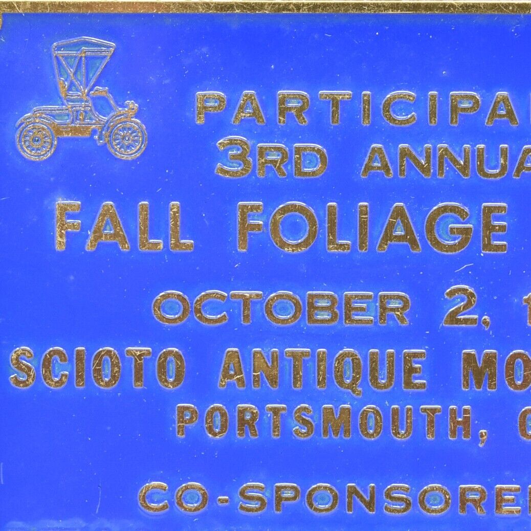 1965 Fall Foliage Rally Scioto Antique Motor Club Car Show Meet Portsmouth Ohio