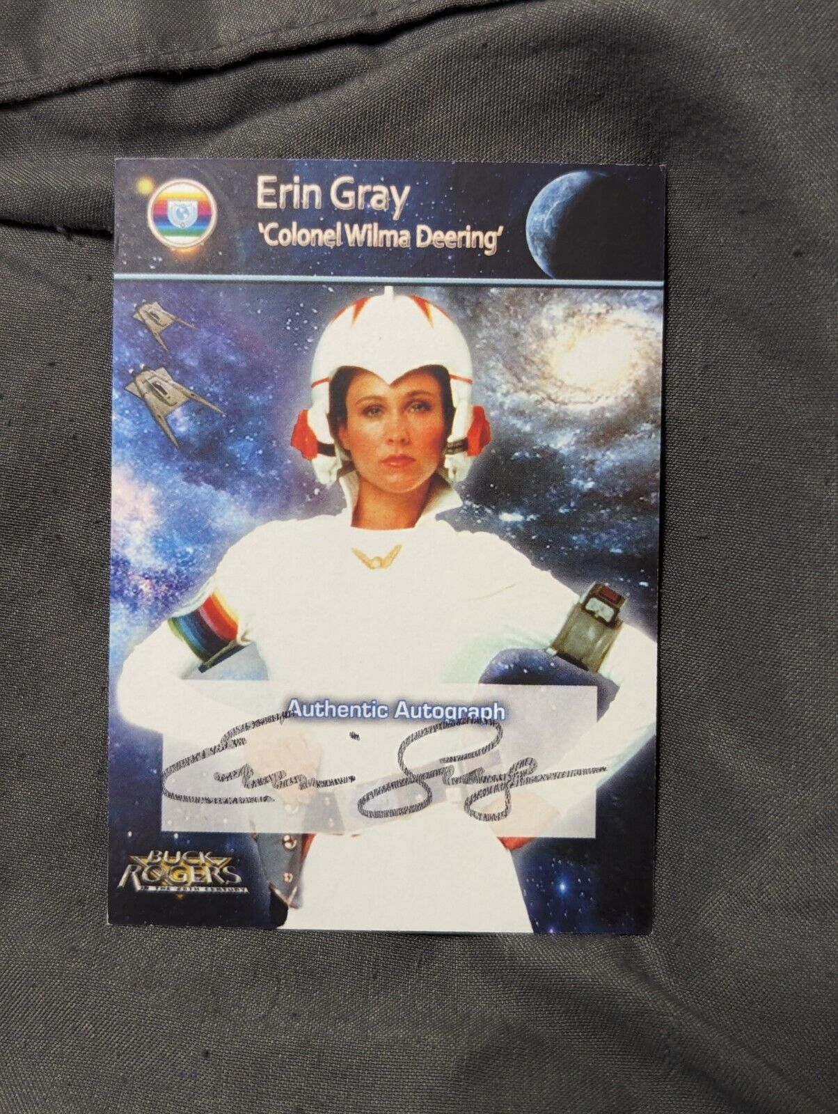 Erin Gray Signed Autograph Card Buck Rogers 
