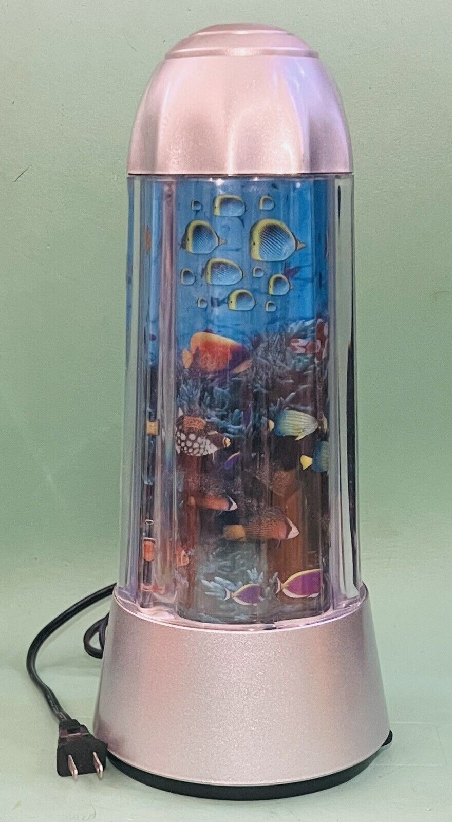 Vtg Fish Aquarium Night Lamp /Rotating /Animated/Rabbit Tanaka/90s Spencer Gifts