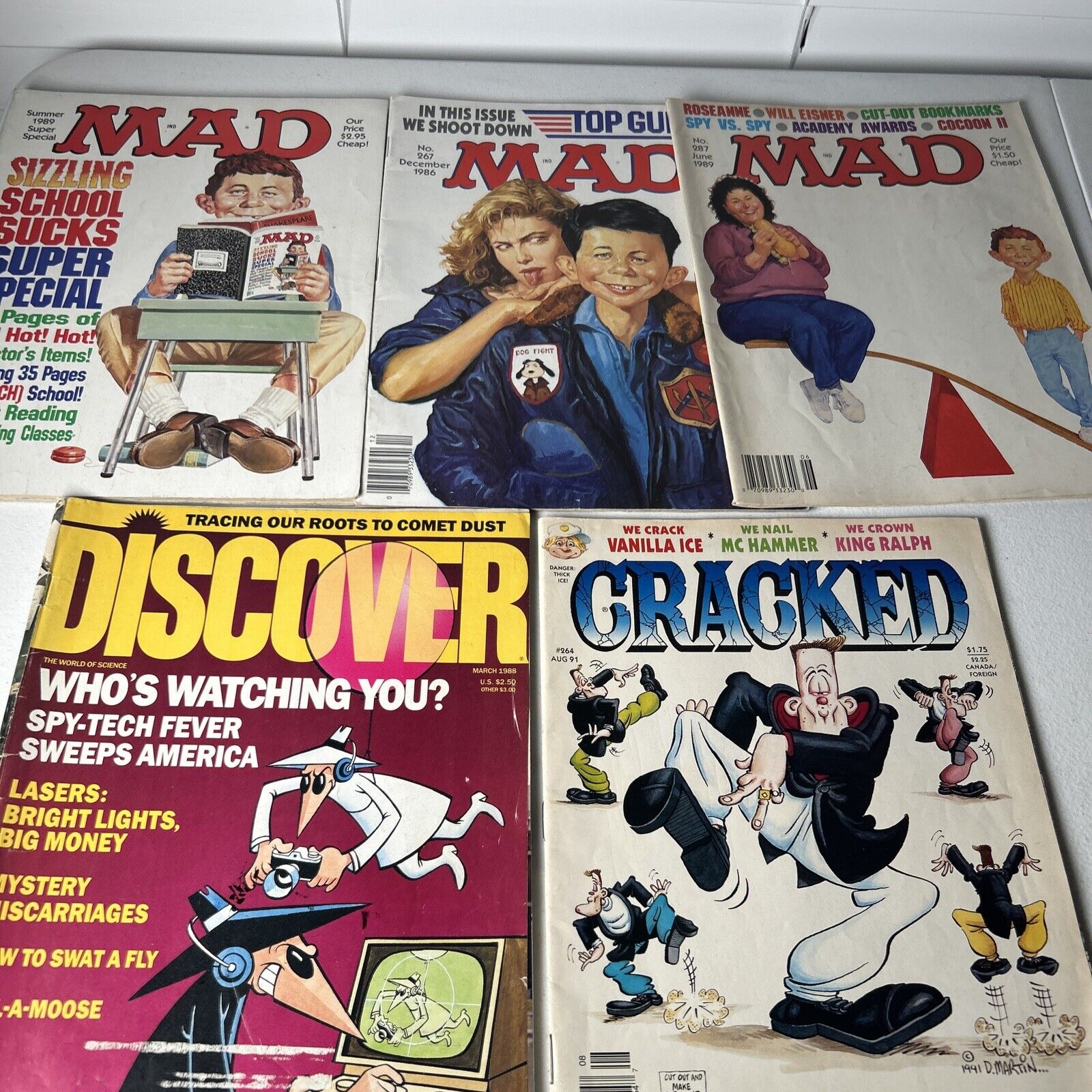 Vintage MAD Magazines No. 267, 287& 89 Summer Special- Lot of 3- Fast Shipping