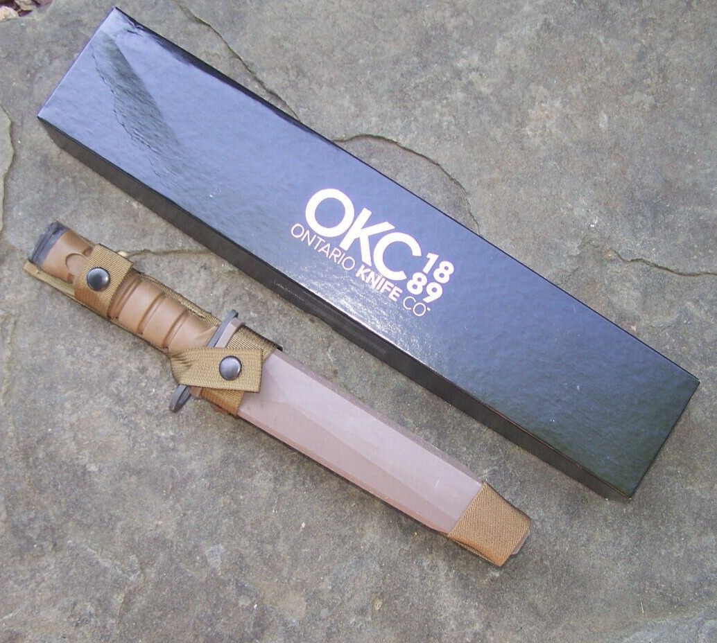 Vintage Knife Bayonet OKC Army OKC3 OKC-3FT & Sheath Military Ontario Genuine US