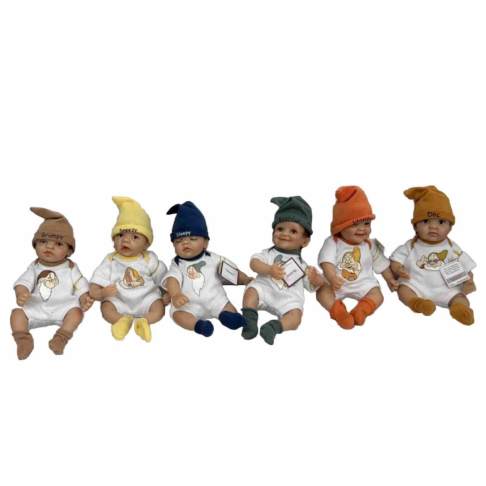 Ashton-Drake The Seven Dwarfs  Baby Dolls Lot of 6