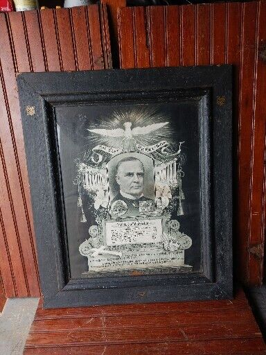 1901 President William McKinley Memorial Framed Picture