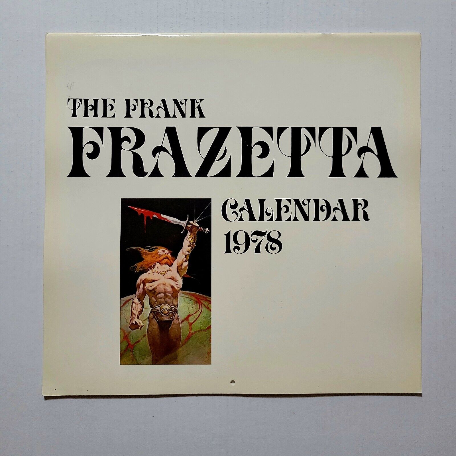 VTG Frank Frazetta 1978 Calendar NEW/CLEAN Conan Fantasy Art Color Poster Prints