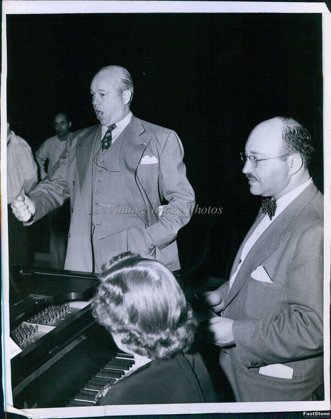 1951 Music Conductor Lloyd Marx Harry Mcdonald Wagon Wheels Musician 8X10 Photo
