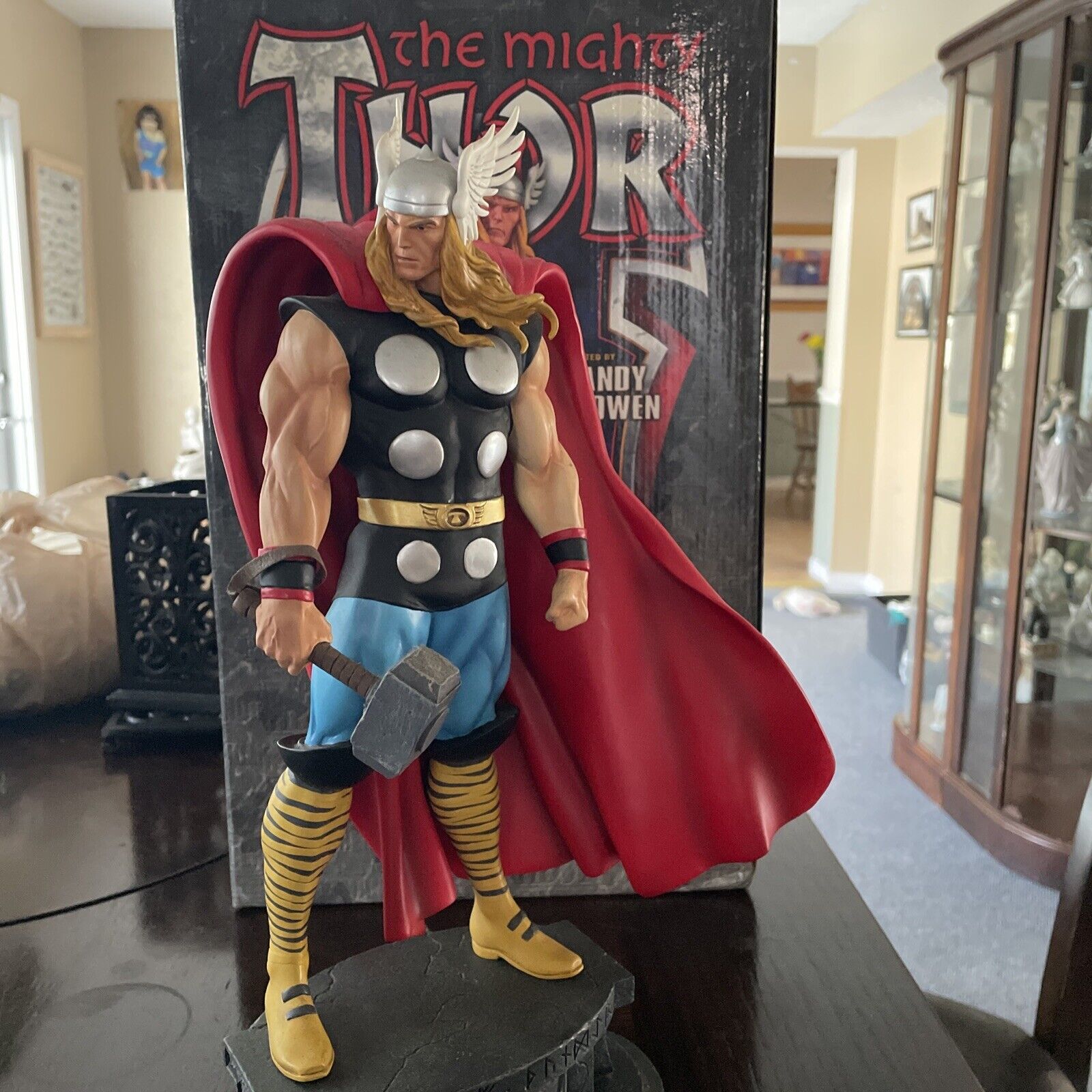 The Mighty Thor Painted Statue