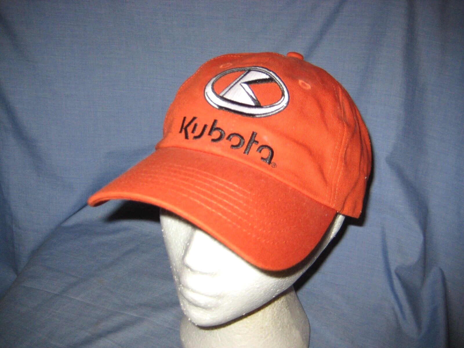 #3348L - ORANGE KUBOTA EQUIPMENT ADVERTISING BALL CAP, HAT - NICE