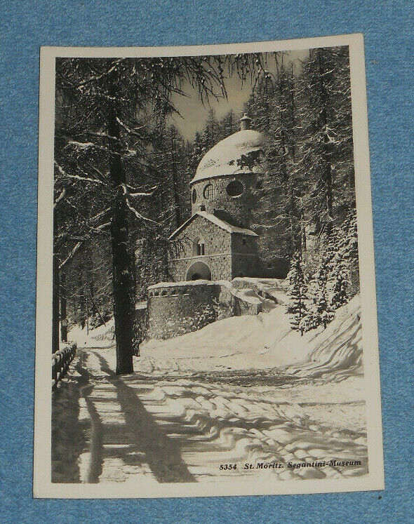 Vintage Postcard Segantini Museum St. Moritz Upper Engadine Switzerland