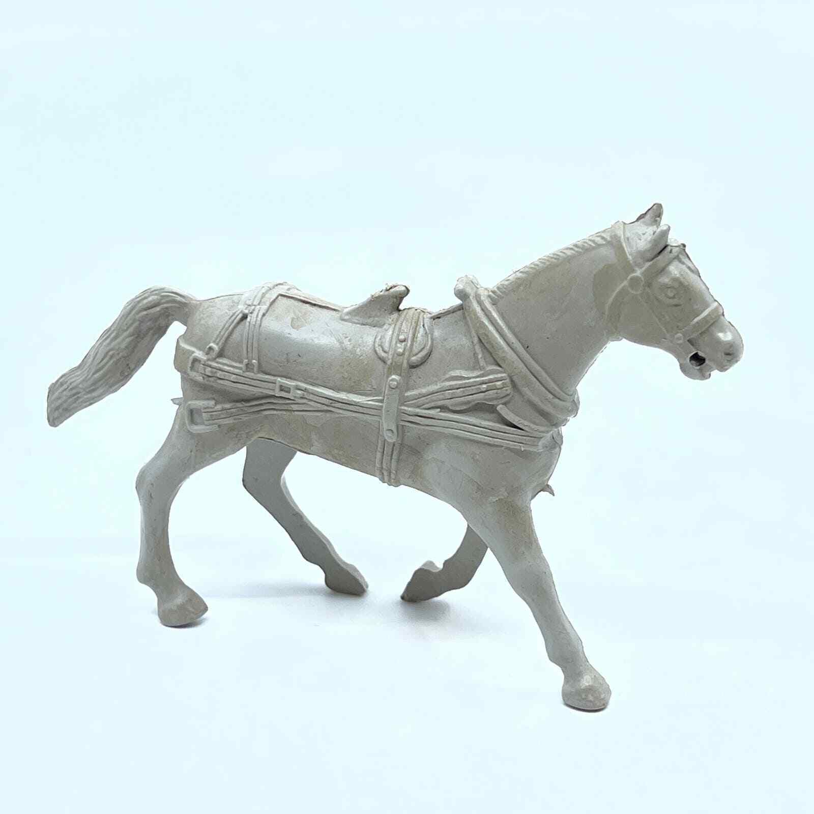 Marx 1960\'s Western Stage Coach Wagon Civil War Cassion Horse Gray SD7