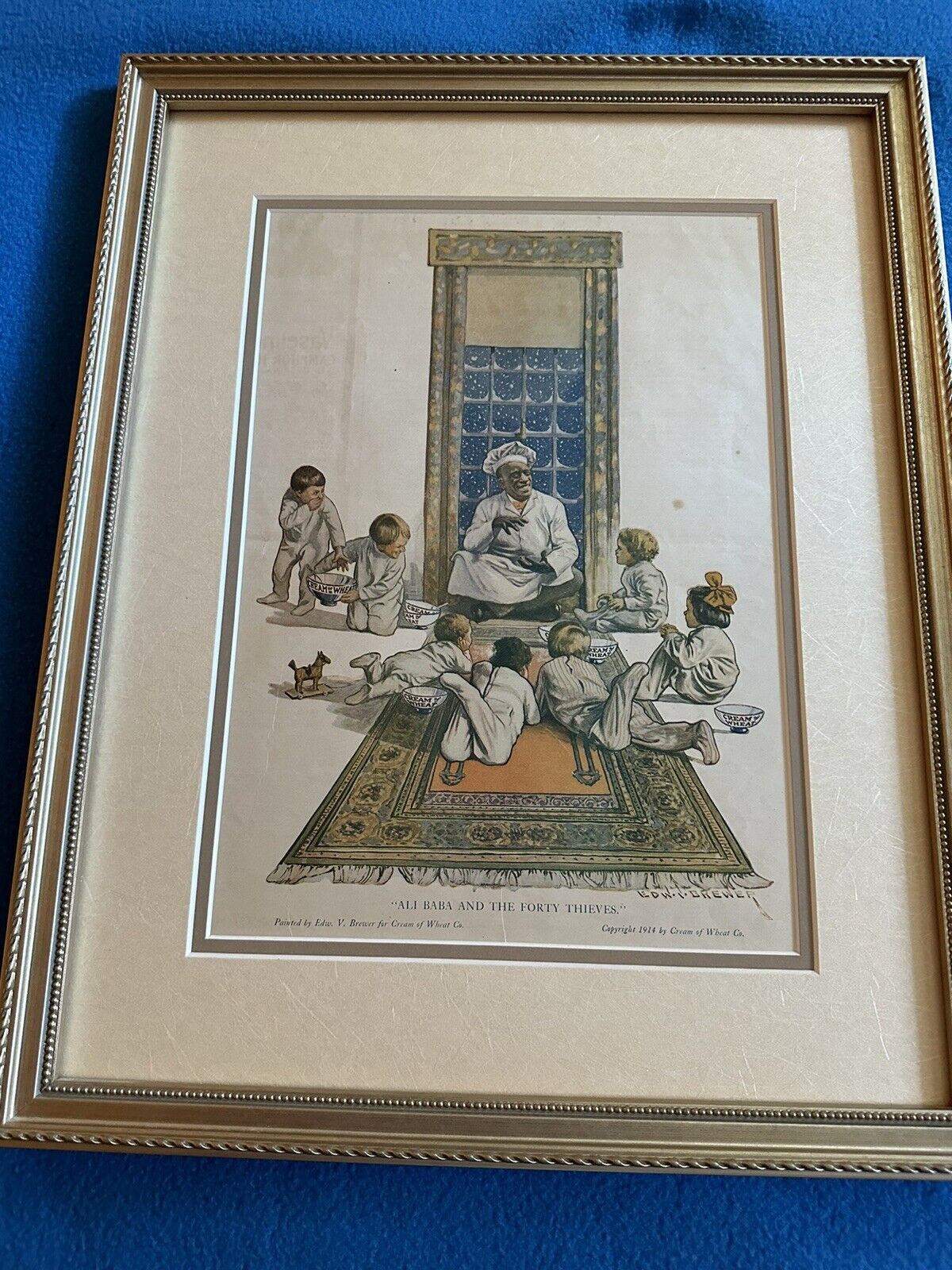 Edward V. Brewer Cream of Wheat 1914 Ali Baba and The Forty Thieves Antique Ad