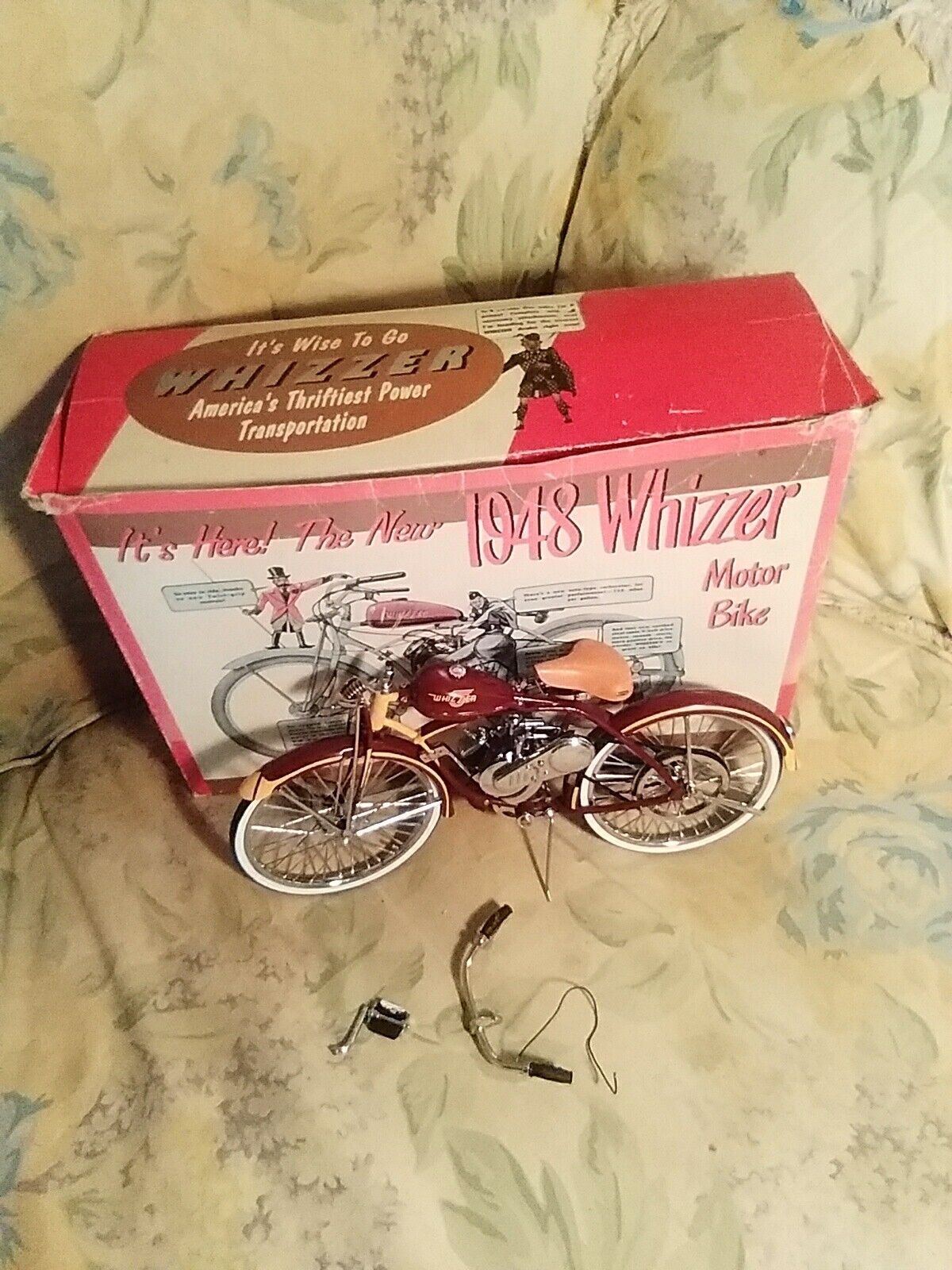 1948 Schwinn Whizzer Motor Bicycle Die Cast READ DESCRIPTION