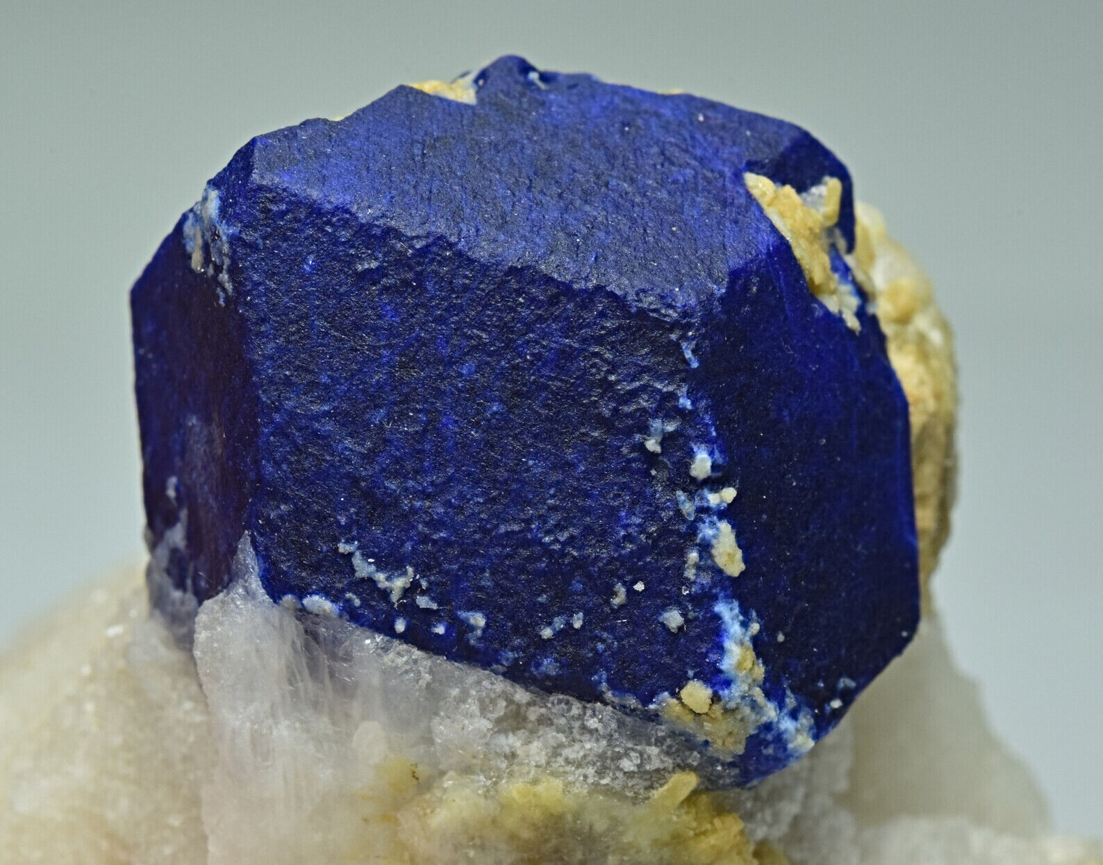 Top Quality Superb Blue Color Terminated Lazurite Crystal Specimen 91 gram