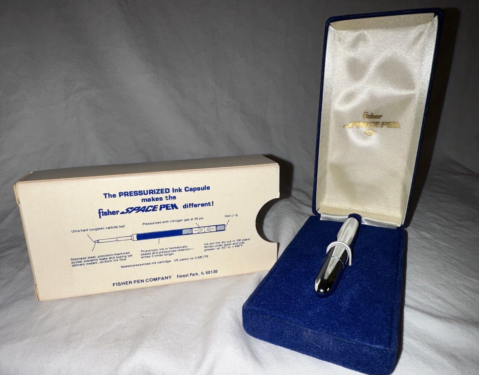 Vintage Fisher Pen Company Space Pen. Brand New In Original Box. Made In USA