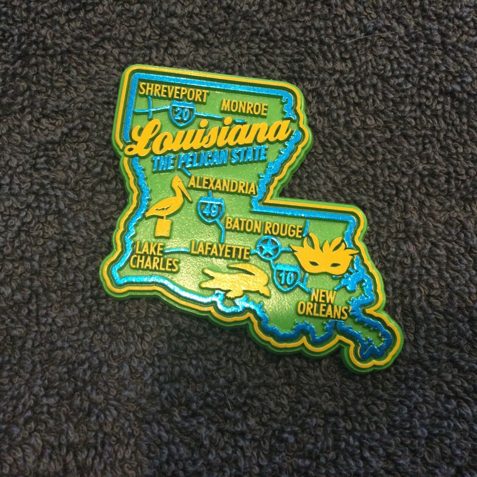 Louisiana Premium State Magnet by Classic Magnets, 2.5\