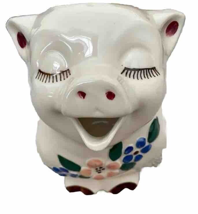 Shawnee Pottery Smiley Pig Pitcher Made in USA 1940’s