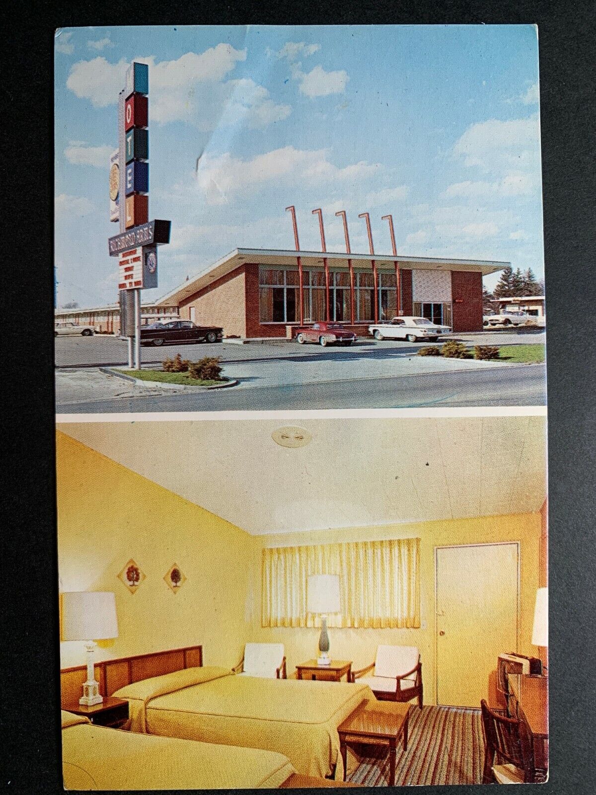 Multi-View Postcard Richmond IN - c1960s Richmond Arms Motel