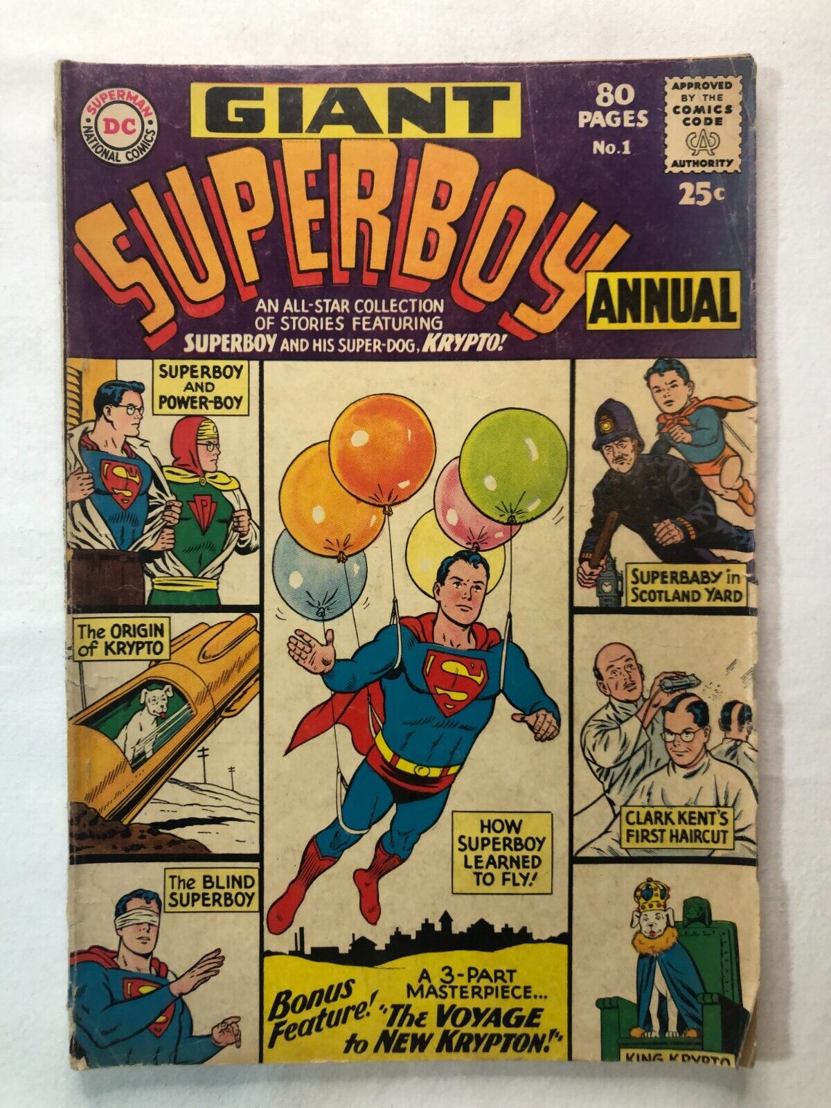 Superboy Annual #1 June 1964 Key Issue Vintage DC Comics Silver Age Collectable