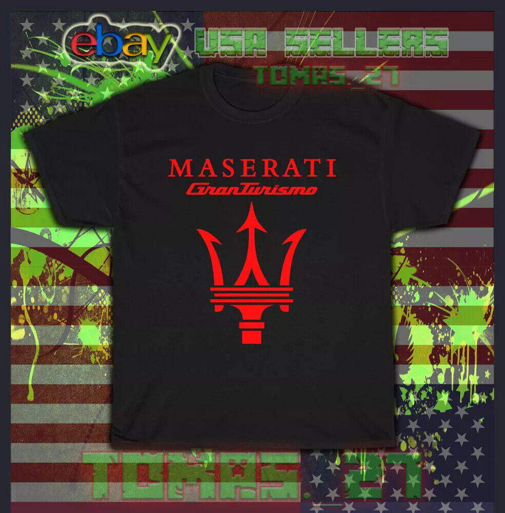 New Maserati GranTurismo Logo T-Shirt American T-Shirt  Size S-5XL