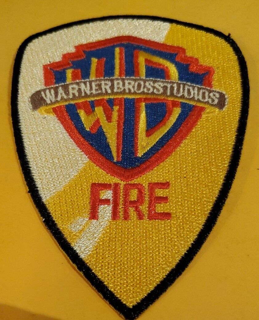 Warner Bros Studios Fire Burbank California WB Warner Brothers Patch __/