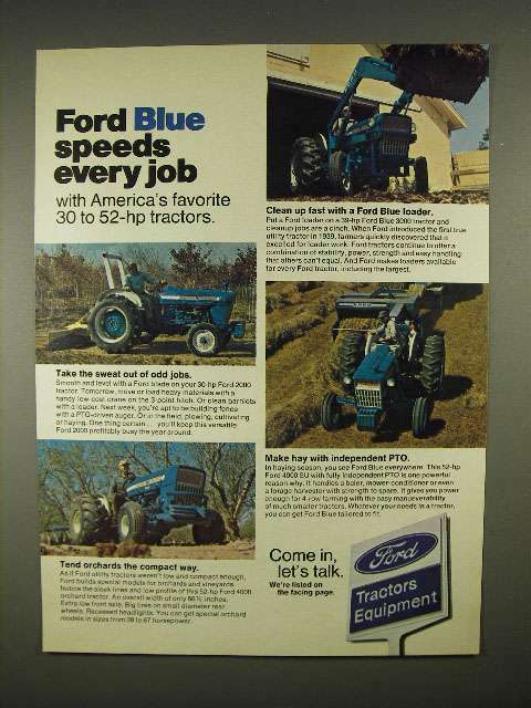 1973 Ford 2000, 3000, 4000 Tractor Ad