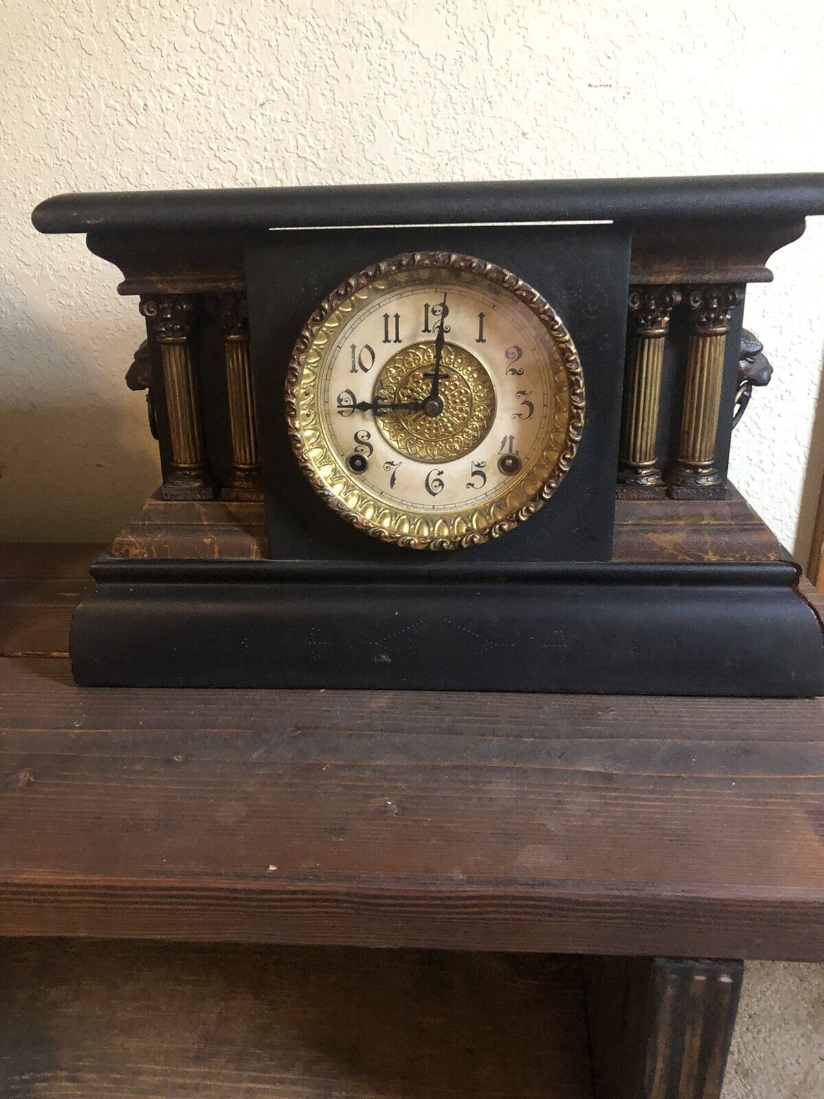 E. Ingraham Antique Mantel Clock / Refurbished