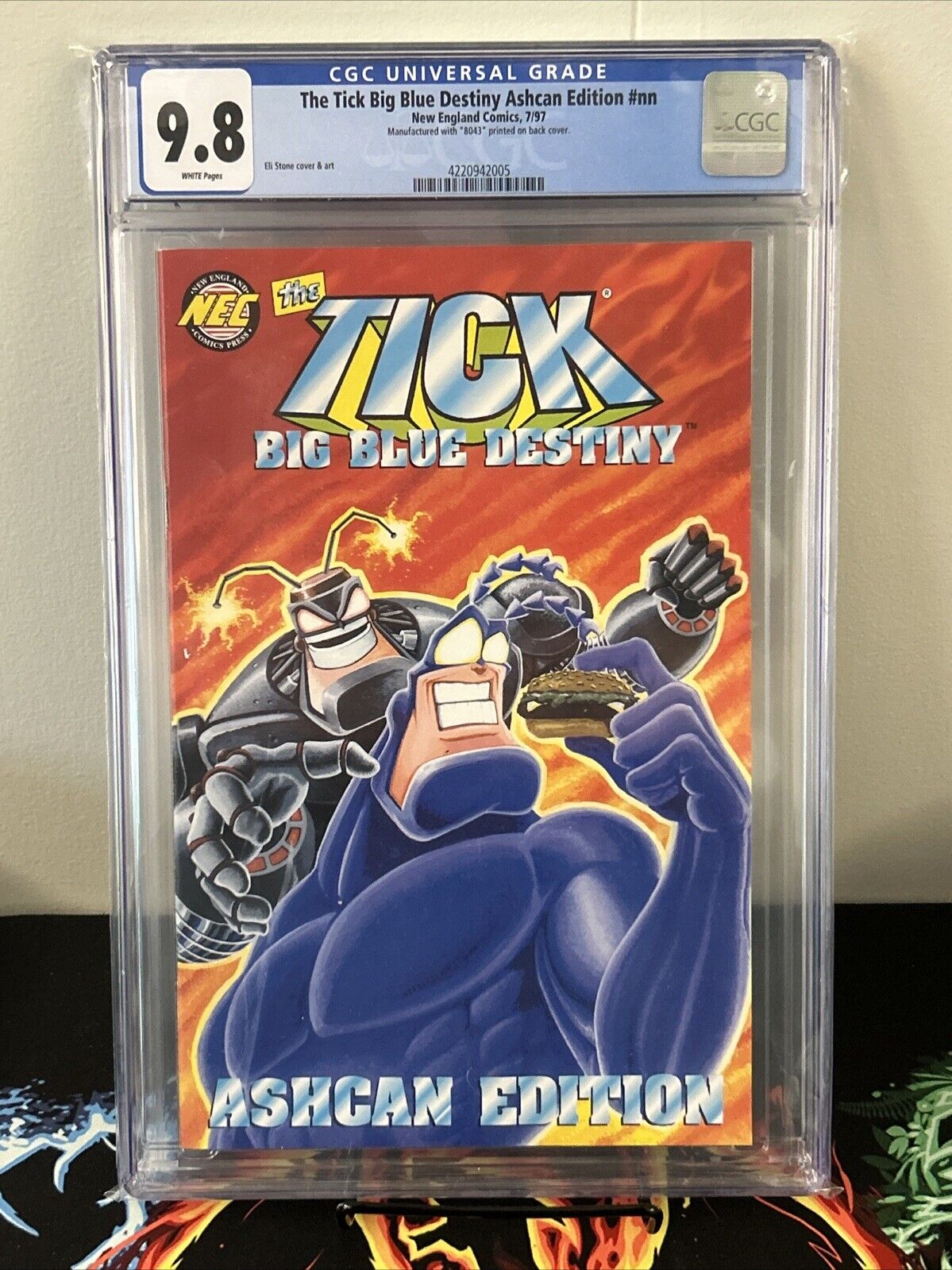 Tick: Big Blue Destiny Ashcan Edition #1 (1997) CGC 9.8 White Pages NM/M