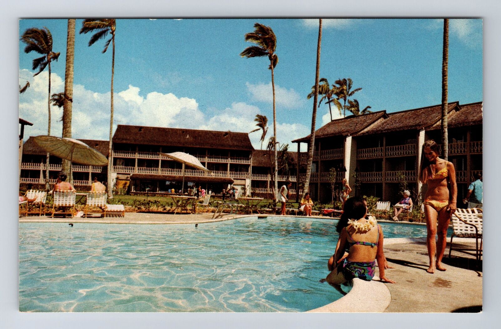 Kauai HI-Hawaii, Islander Inns, Advertisement, Antique, Vintage Postcard