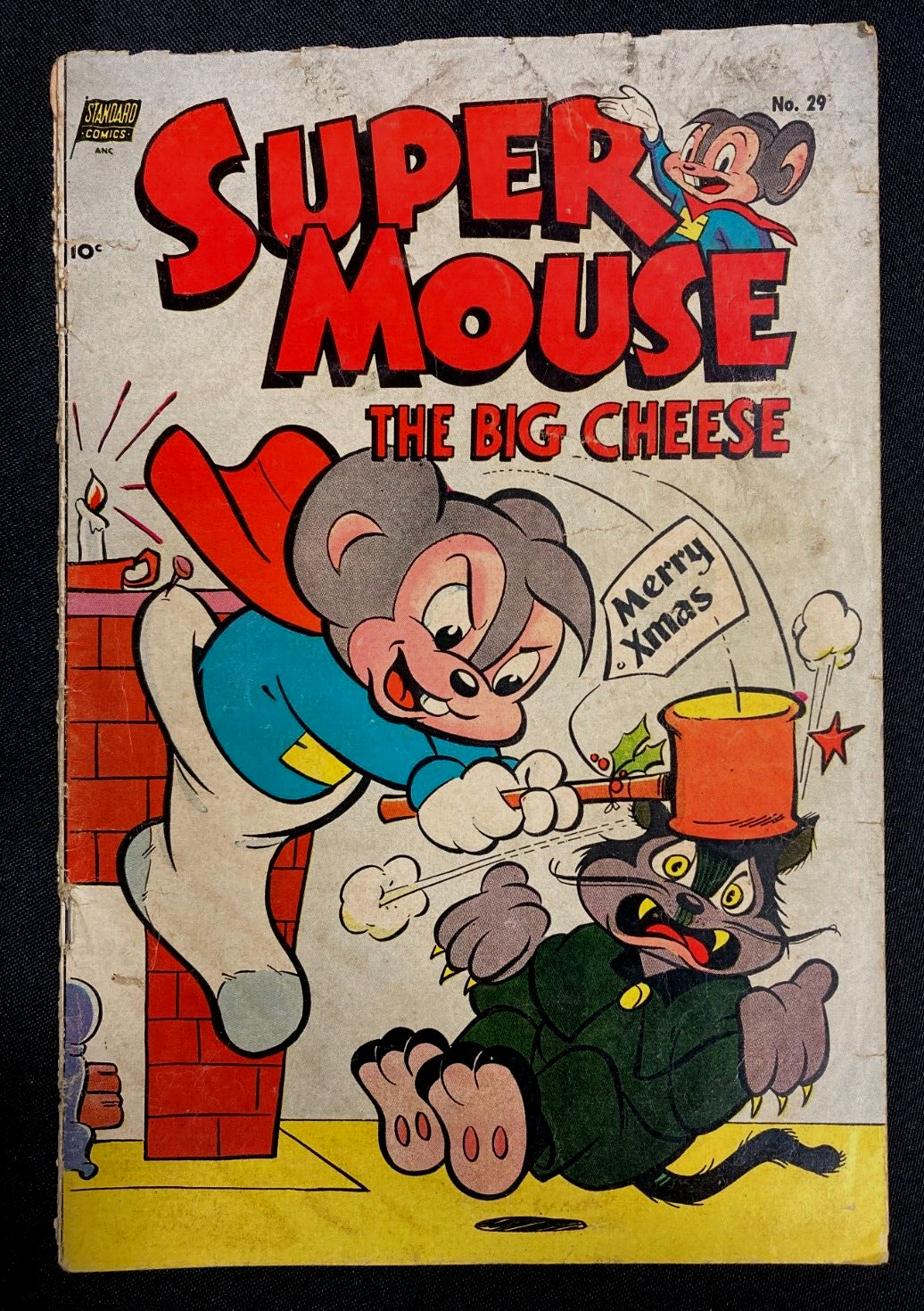 1954 February Issue #29 Standard Comics 10 Cent Comic Book Super Mouse CF 1823C