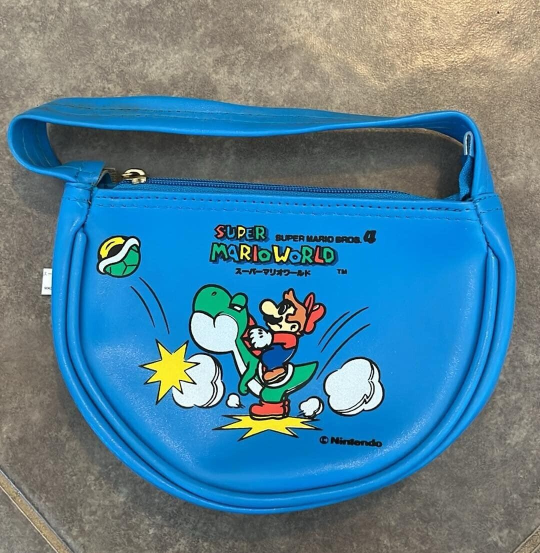 Rare Super Mario Bros. 4 Pouch hand bag mario world Jaleco Genuine 90\'s Nintendo