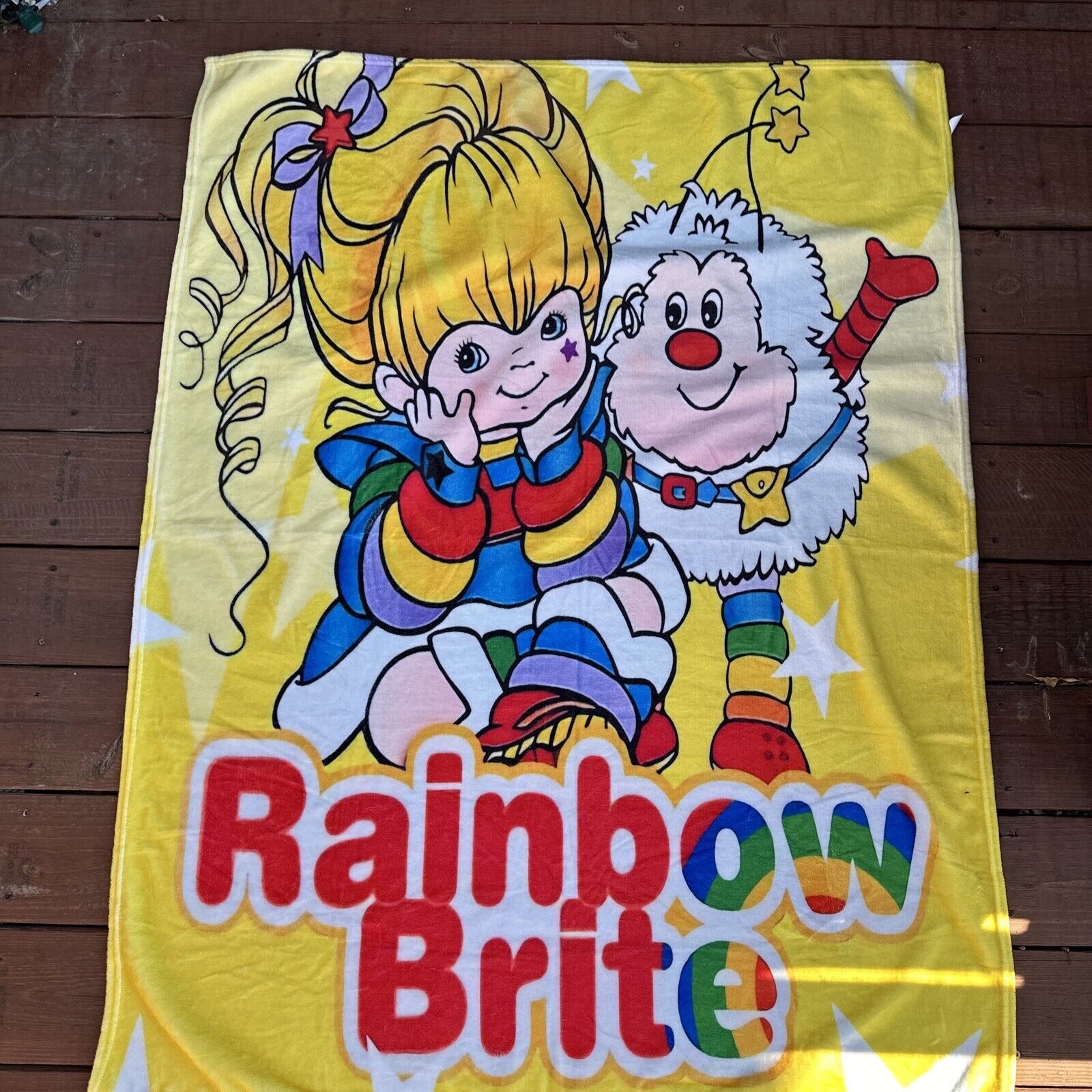 Retro Rainbow Brite Fleece Throw 50\