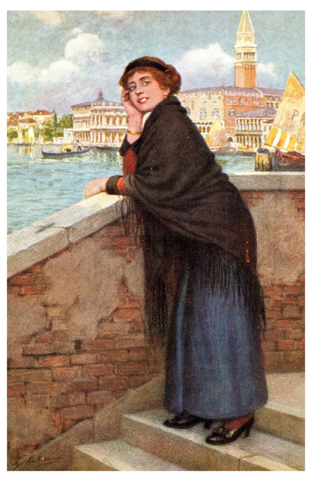 1920s Venice Postcard - St. Mark's Campanile - A. Scrocchi - Unused