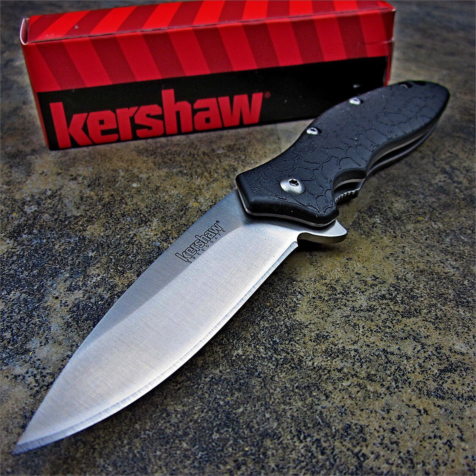 Kershaw Assisted Opening Oso Sweet 8Cr13MoV Blade Everyday Folding Pocket Knife