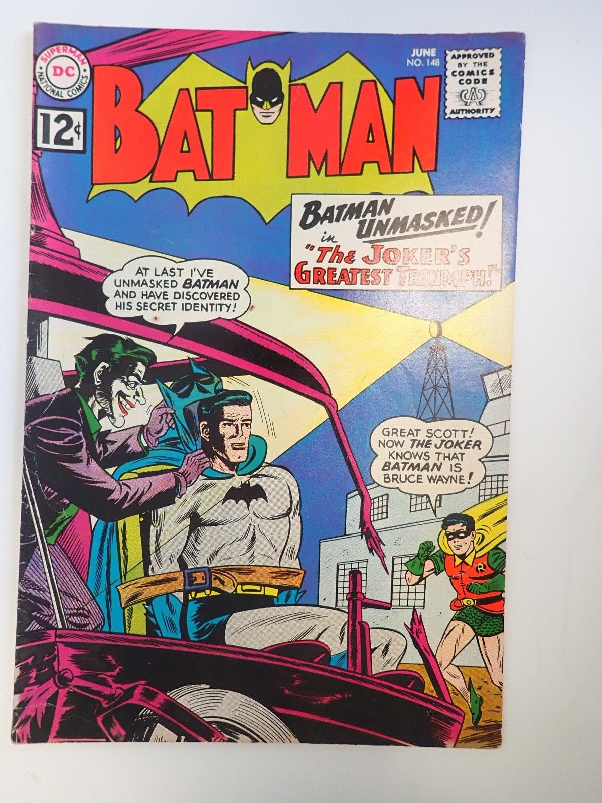1962 Batman # 148 Super Nice DC Silver Age Comic Book Featuring Joker Cover
