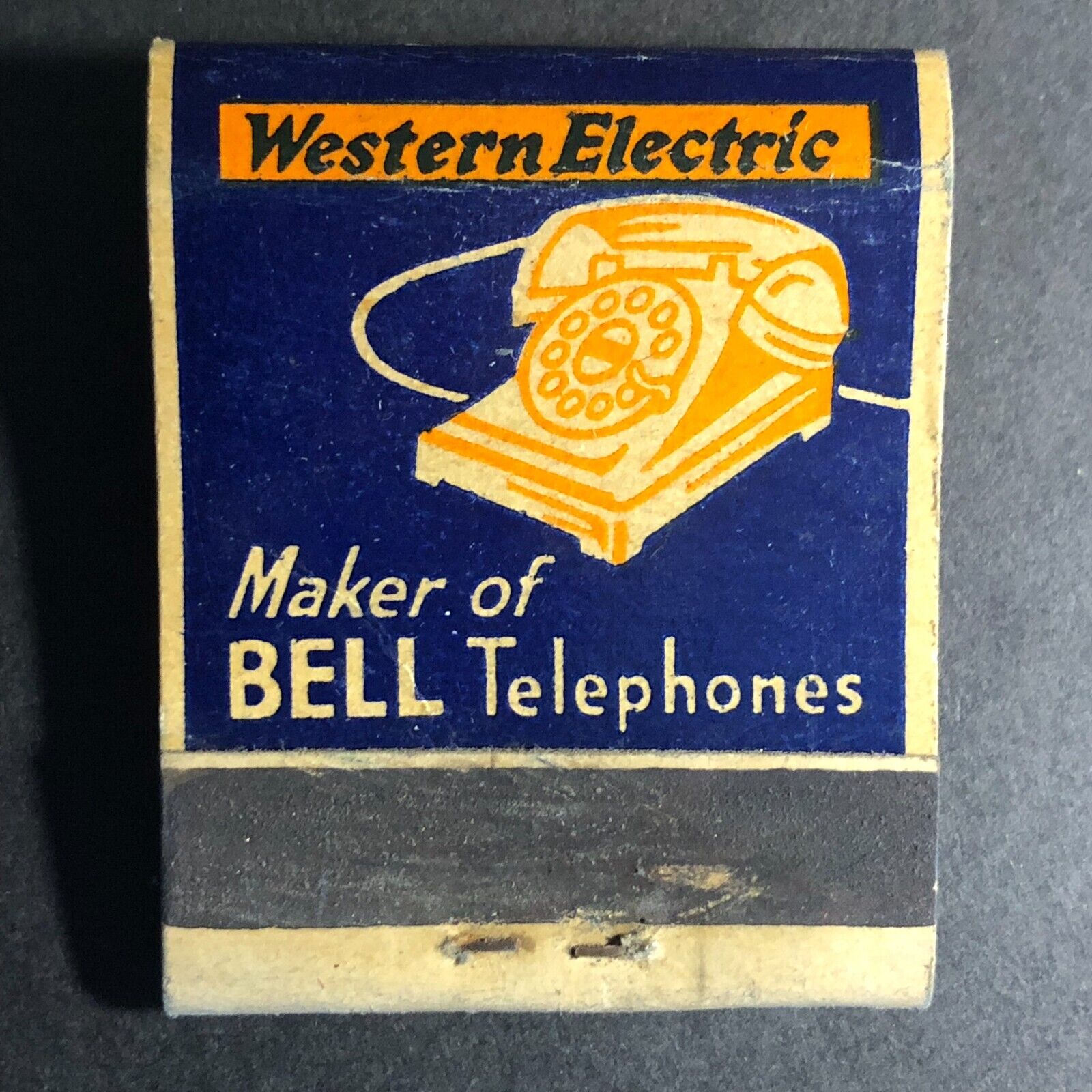 Western Electric Hawthorne Works Bell Telephone Matchbook c1930\'s-40\'s (#3)