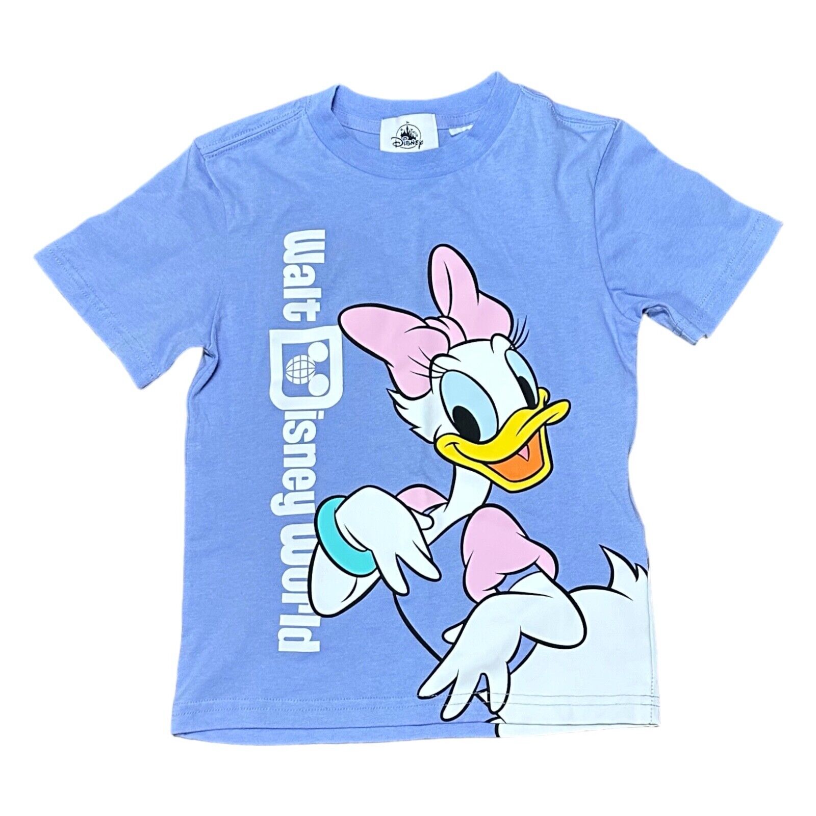Disney Parks Walt Disney World Daisy Duck Back to Front Kids Shirt S (5/6) READ