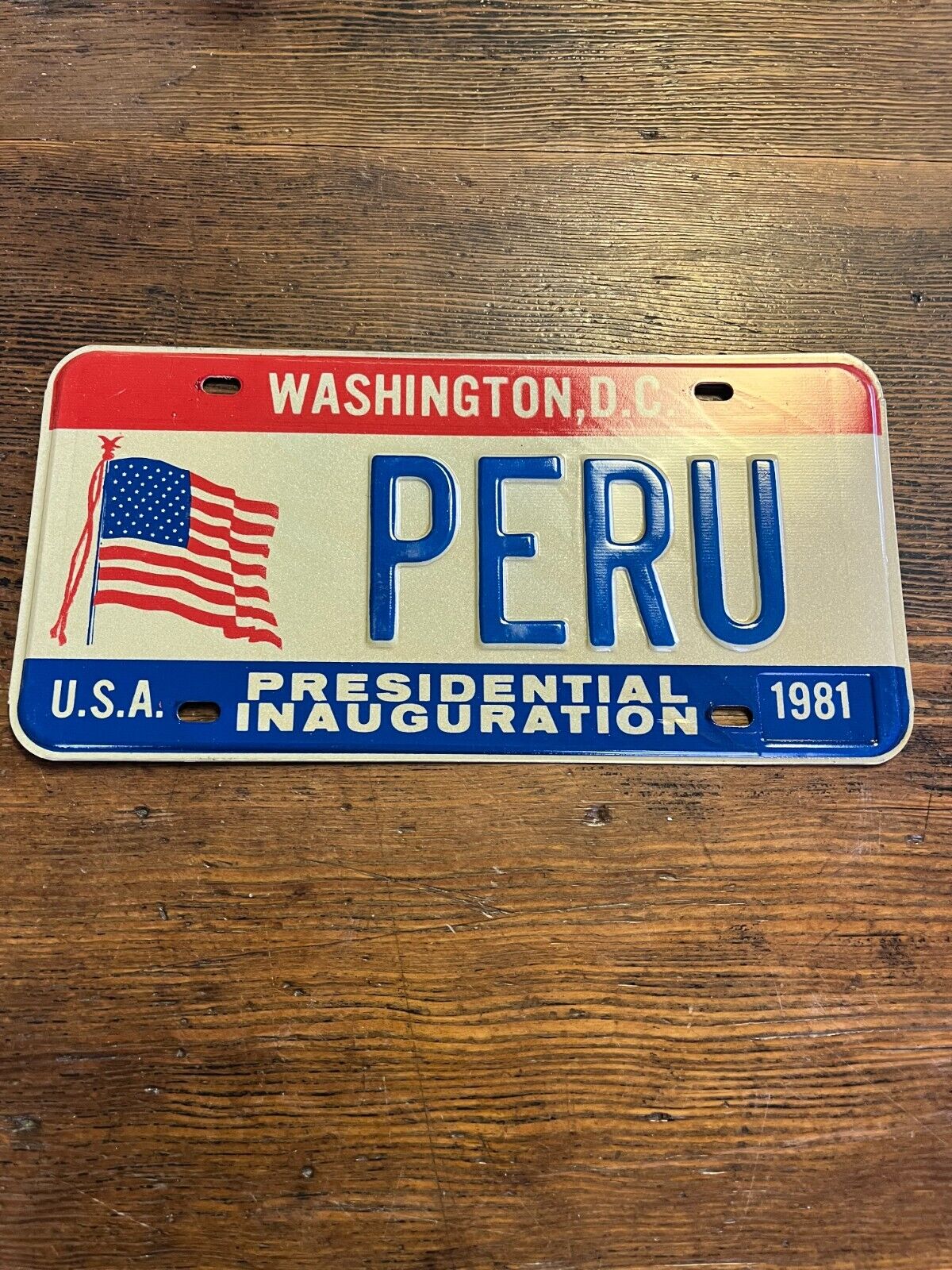 1981 Washington DC License Plate Presidential Inauguration 1981 USA NEW # 
