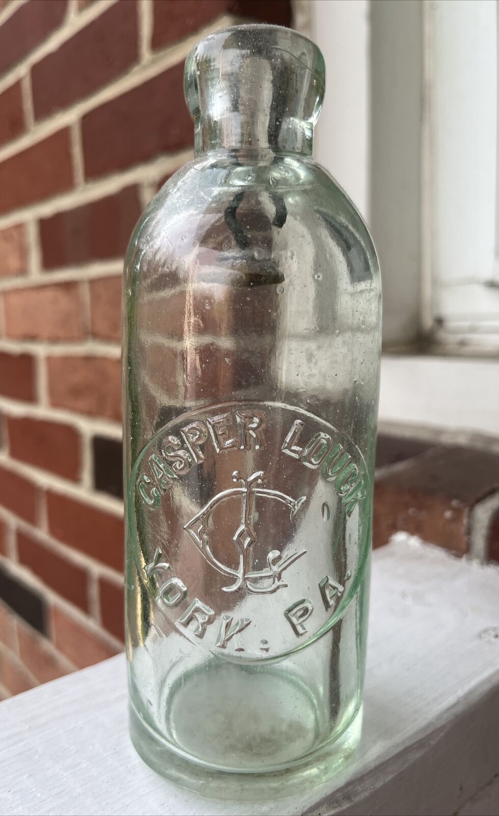 RARE Antique Bottle York, PA CASPER LOUCK Hutch Beer Bottle