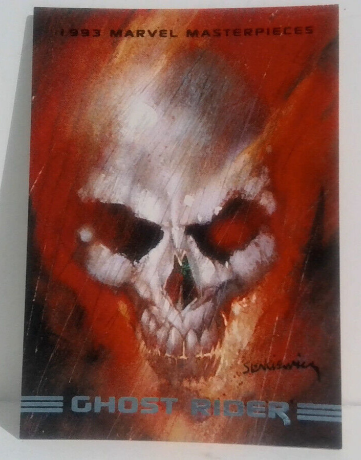 GREAT DEAL 1993 Marvel Masterpieces GHOST RIDER Collector Trading Card #13 GG86